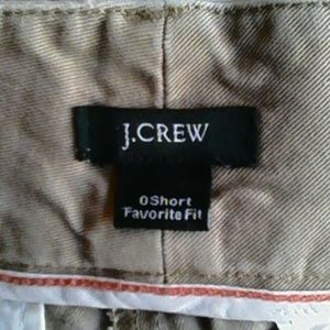 J.Crew 0 Short Favorite Fit Khaki Pants